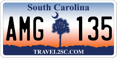 SC license plate AMG135