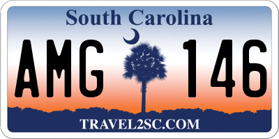 SC license plate AMG146