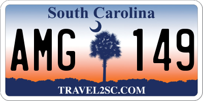 SC license plate AMG149