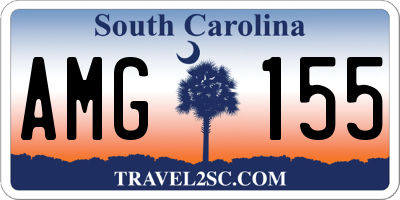SC license plate AMG155
