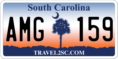 SC license plate AMG159