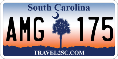 SC license plate AMG175