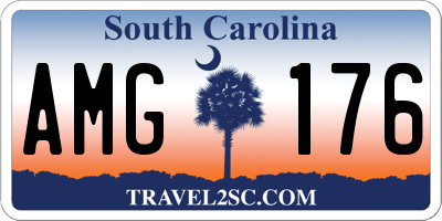 SC license plate AMG176