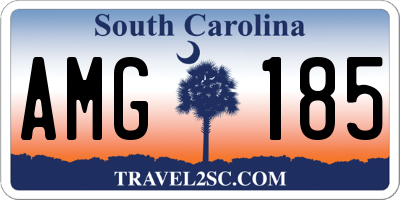 SC license plate AMG185