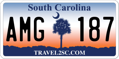SC license plate AMG187