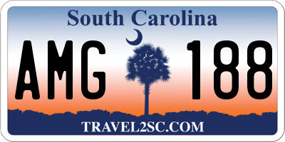 SC license plate AMG188