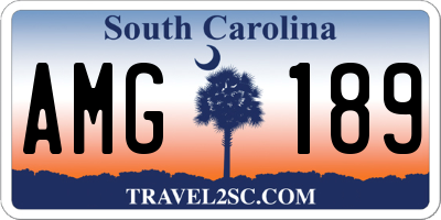 SC license plate AMG189