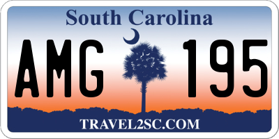 SC license plate AMG195
