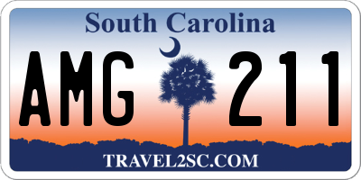 SC license plate AMG211