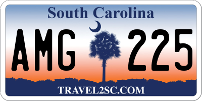 SC license plate AMG225