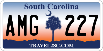 SC license plate AMG227