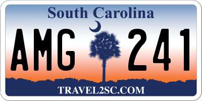 SC license plate AMG241