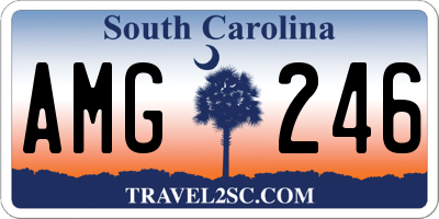 SC license plate AMG246