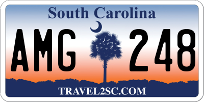 SC license plate AMG248