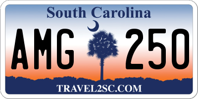 SC license plate AMG250