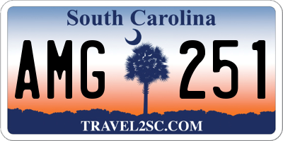 SC license plate AMG251
