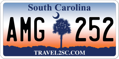 SC license plate AMG252