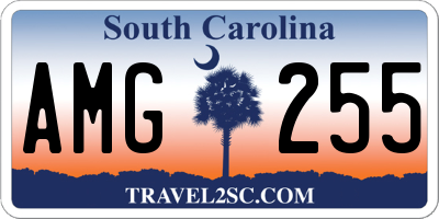 SC license plate AMG255