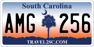 SC license plate AMG256
