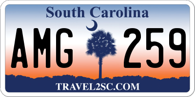 SC license plate AMG259