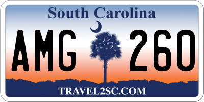 SC license plate AMG260