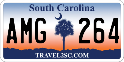 SC license plate AMG264