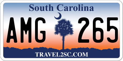 SC license plate AMG265