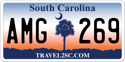 SC license plate AMG269