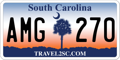 SC license plate AMG270