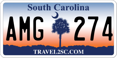 SC license plate AMG274