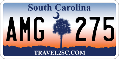 SC license plate AMG275