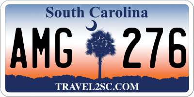 SC license plate AMG276
