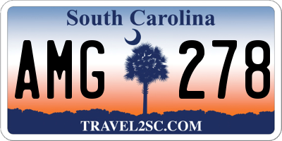 SC license plate AMG278