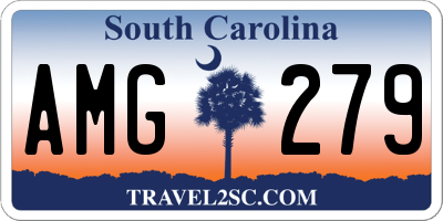 SC license plate AMG279