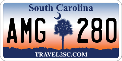 SC license plate AMG280