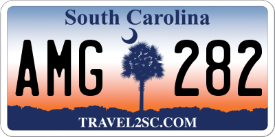SC license plate AMG282