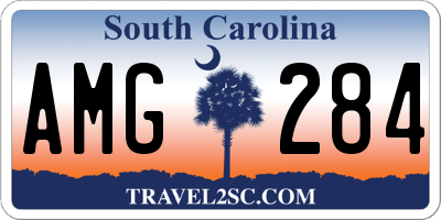 SC license plate AMG284