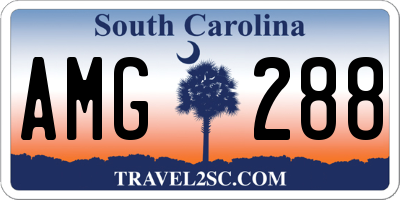 SC license plate AMG288