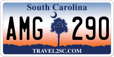 SC license plate AMG290