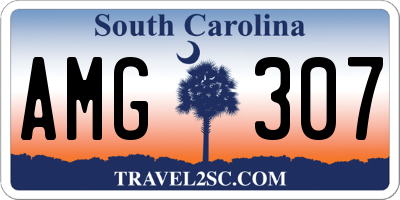 SC license plate AMG307