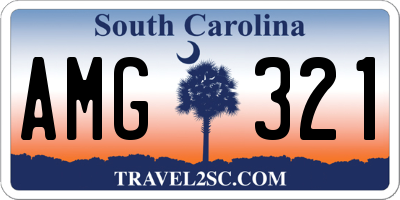 SC license plate AMG321
