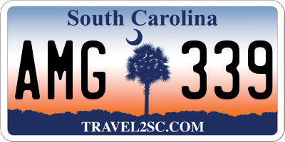 SC license plate AMG339