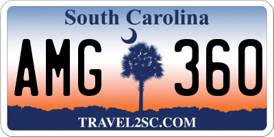SC license plate AMG360