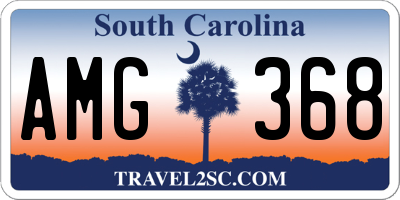 SC license plate AMG368