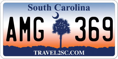 SC license plate AMG369