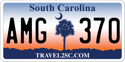 SC license plate AMG370