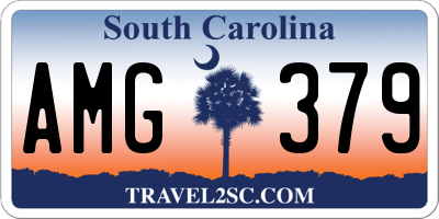 SC license plate AMG379