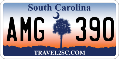 SC license plate AMG390
