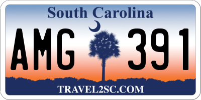SC license plate AMG391