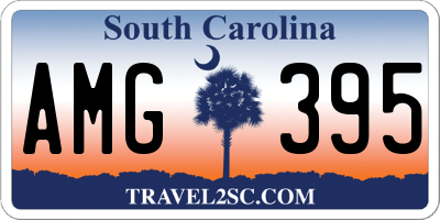 SC license plate AMG395